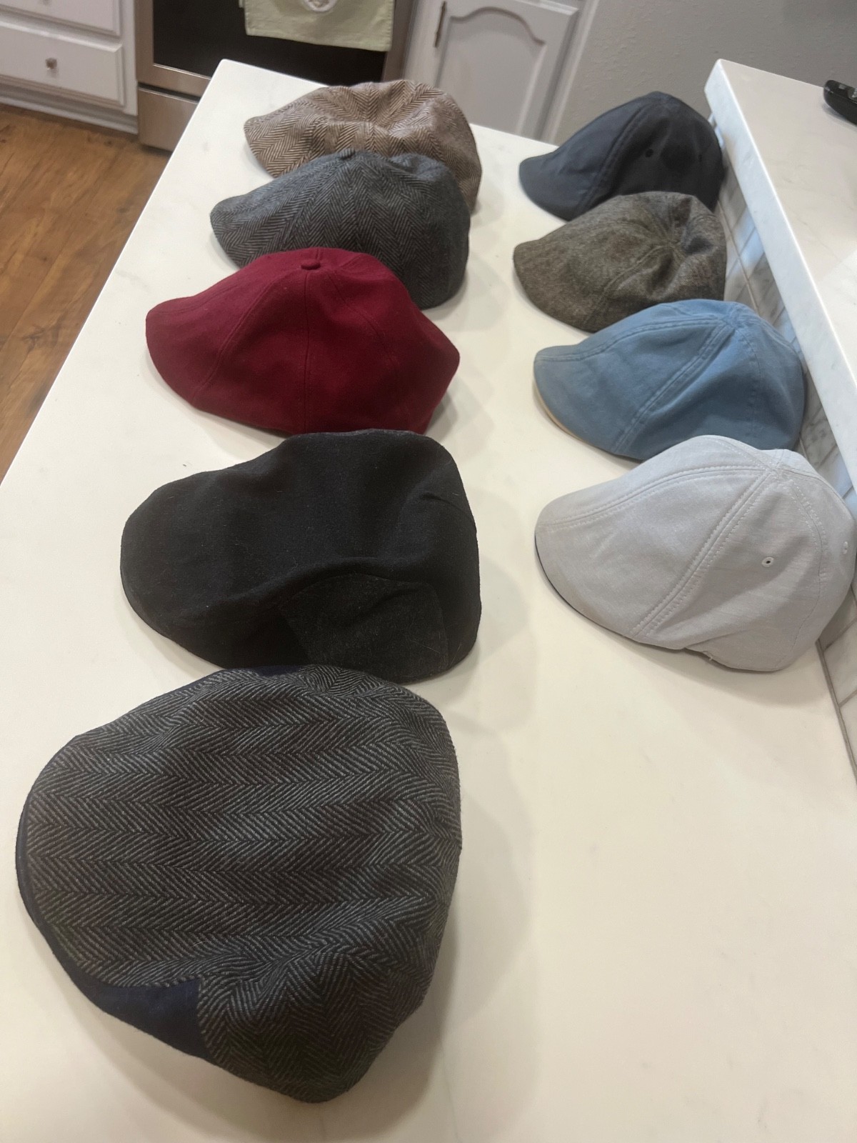 Lot of 9 Boston Scally Caps Various XL