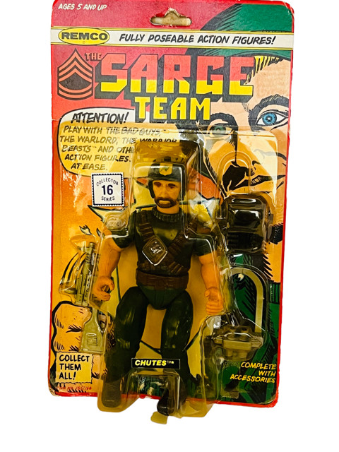 Remco Sarge Team Figure Toy MOC 1982 DC Comic Chutes Warrior Beast He-man BMC6