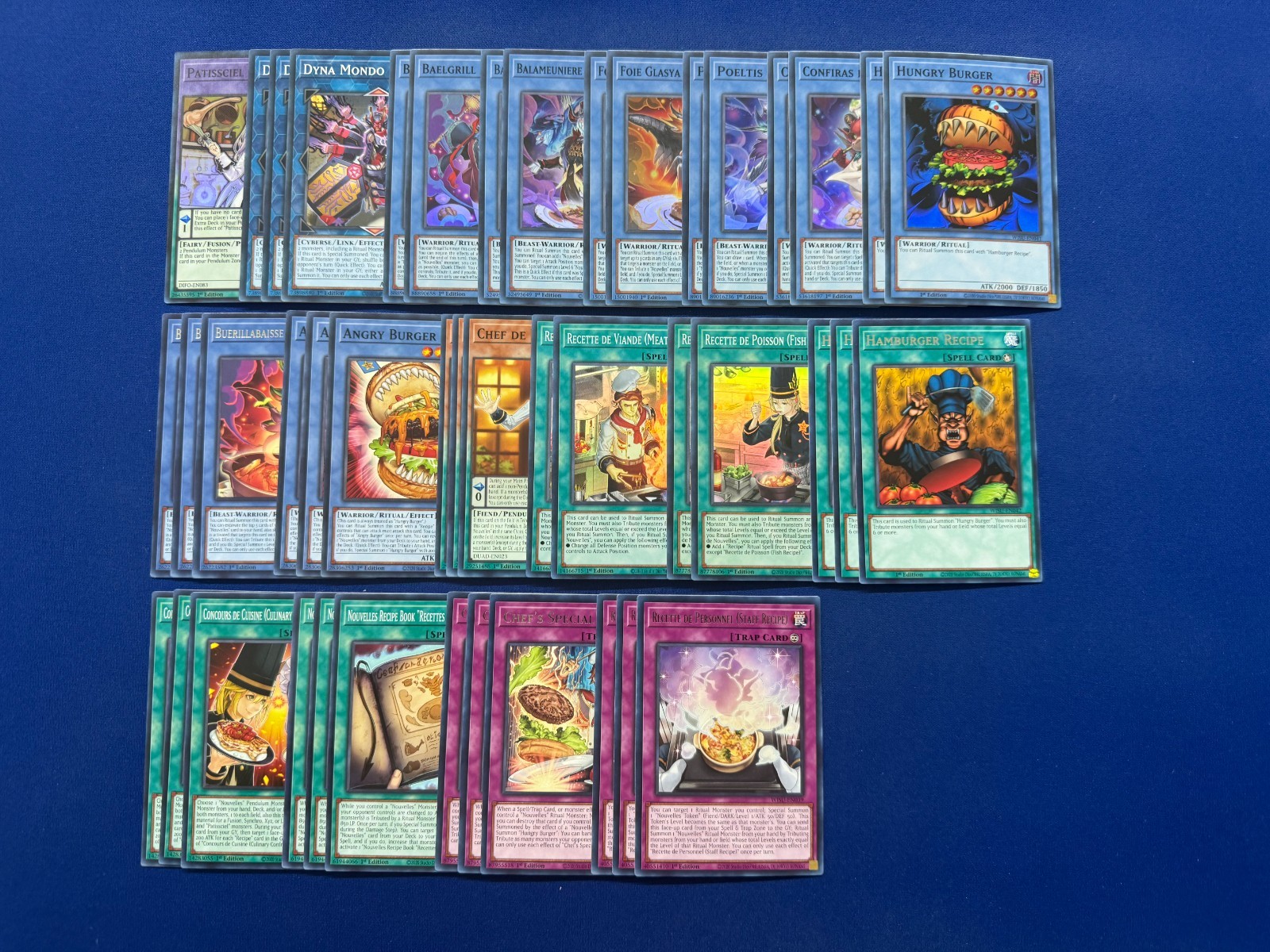 Yu-Gi-Oh - Complete Nouvelles & Recipe & Hungry Burger Ritual Deck