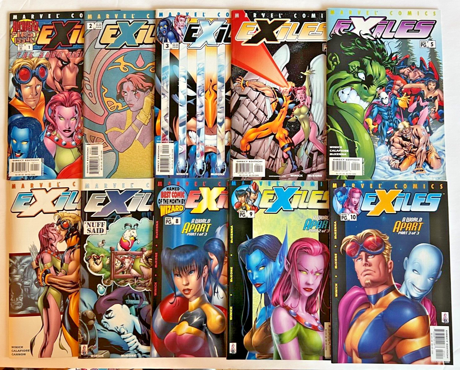 EXILES (2001) 93 ISSUE COMIC RUN #1-100 MARVEL COMICS EXILES (2001) 93 ISSUE COMIC RUN #1-100 MARVEL COMICS