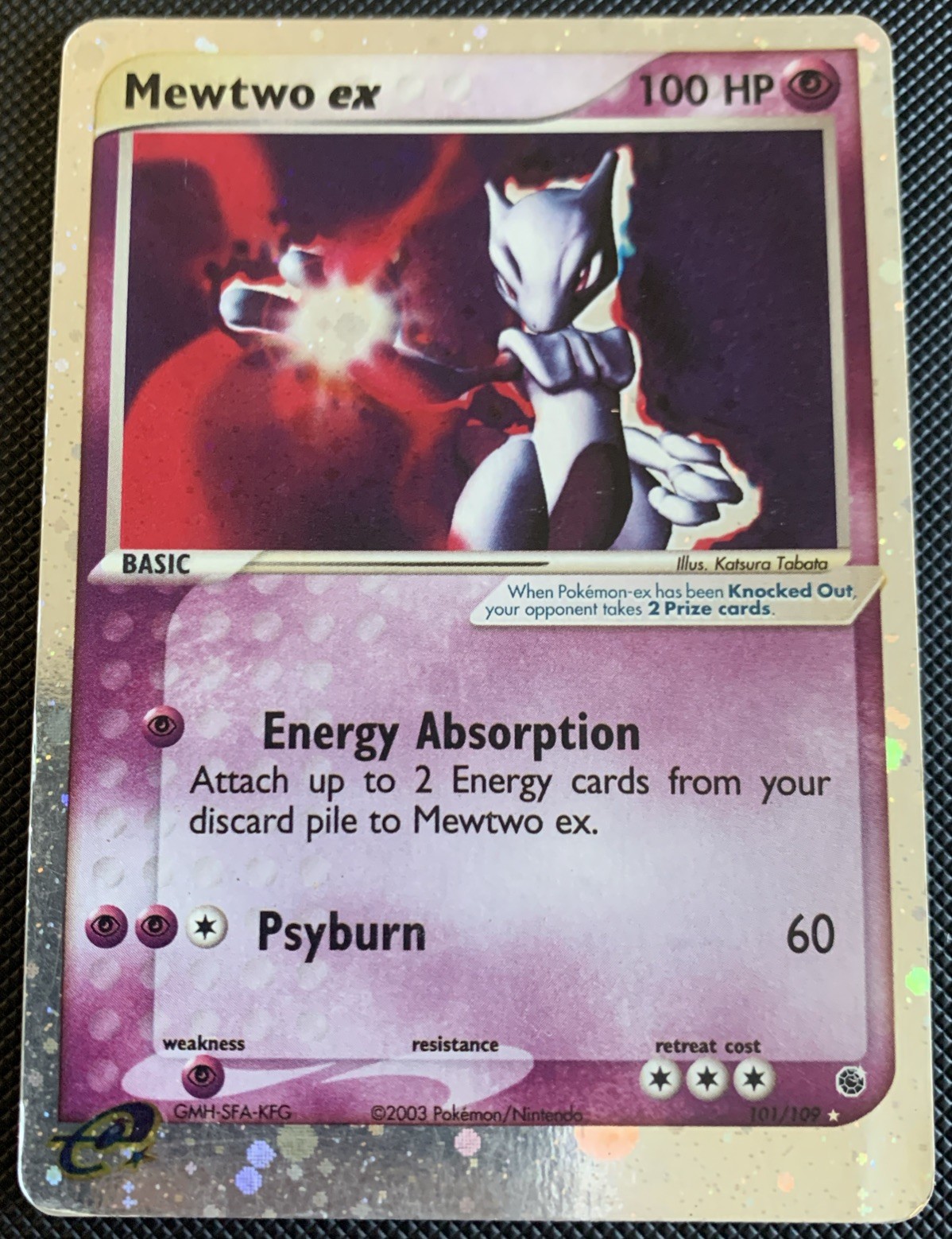 Mewtwo ex 101/109 EX Ruby & Sapphire Holo Mewtwo ex 101/109 EX Ruby & Sapphire Holo