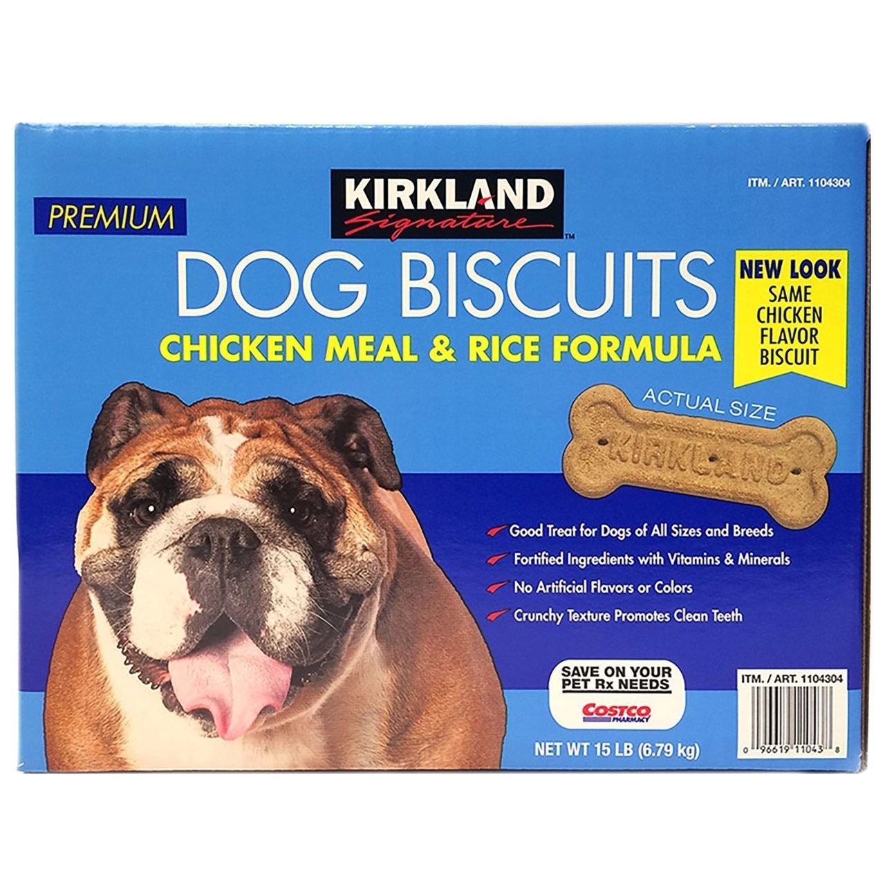 Kirkland Signature Premium Dog Biscuits Chicken Meal & Rice Formula 15 LB,standa Kirkland Signature Premium Dog Biscuits Chicken Meal & Rice Formula 15 LB,standa