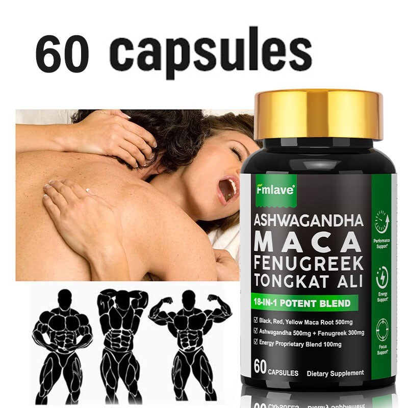 Maca Root, Ashwagandha, Panax, Ginseng, Fenugreek Extract Male Enhancing Stamina Maca Root, Ashwagandha, Panax, Ginseng, Fenugreek Extract Male Enhancing Stamina