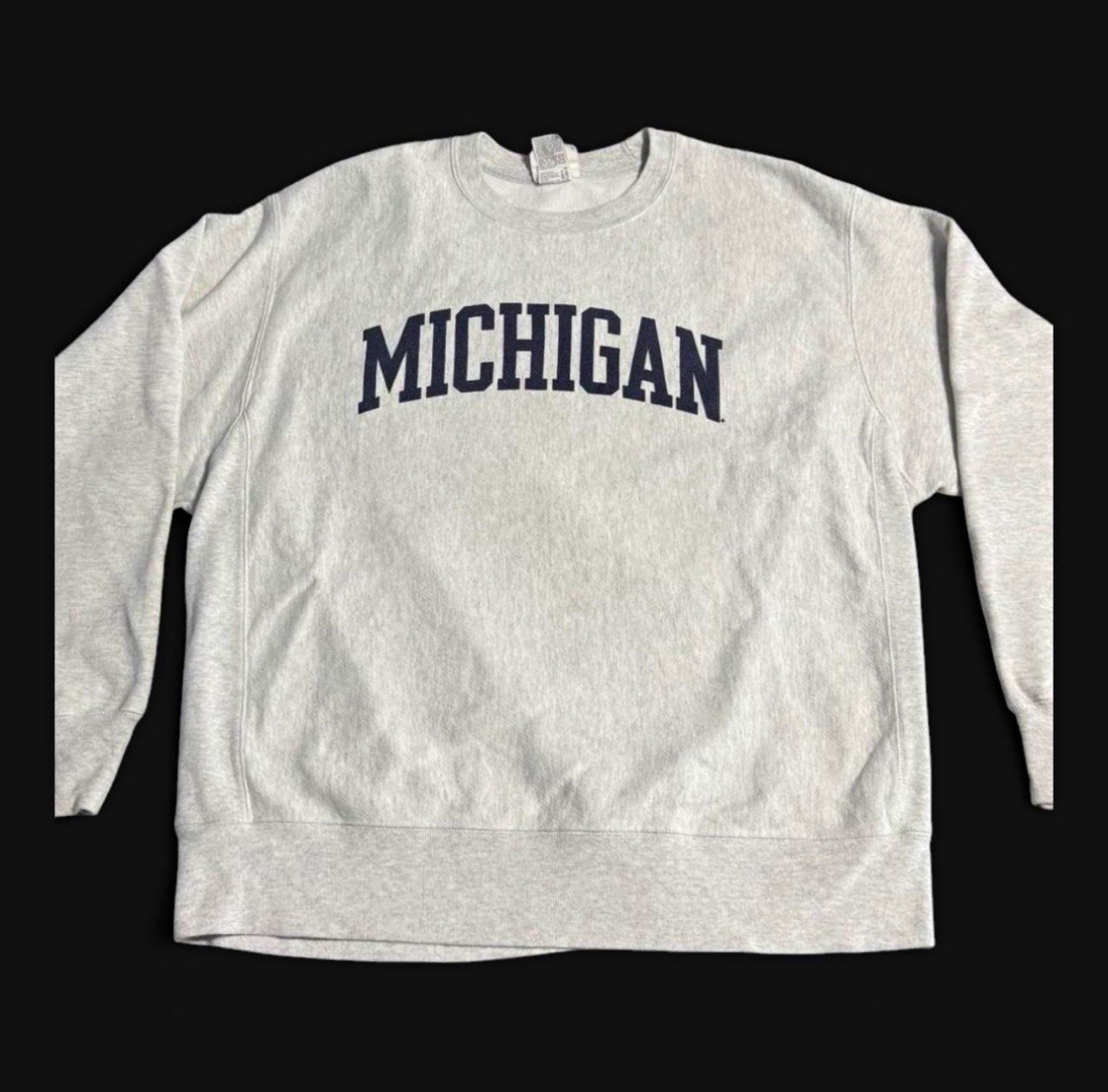 Champion Reverse Weave Michigan Wolverines Crewneck Sweatshirt Gray XL Champion Reverse Weave Michigan Wolverines Crewneck Sweatshirt Gray XL