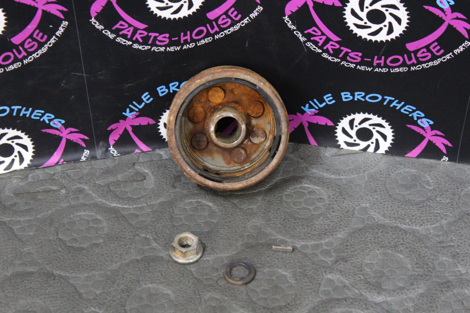 1987 Honda CR500R OEM STATOR MAGNETO ROTOR FLYWHEEL GENERATOR IGNITER ASSY GOOD