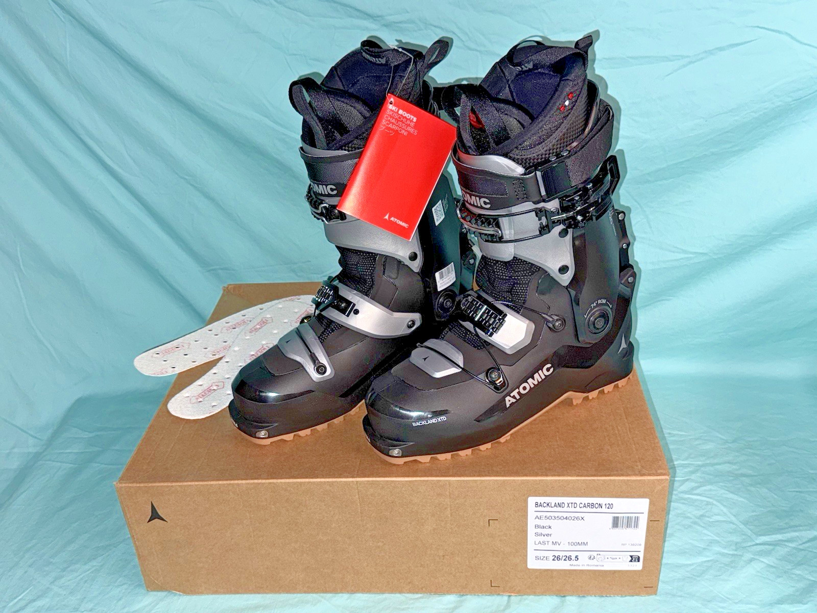 🔥 2027 New ATOMIC Backland XTD Carbon 120 Mens AT Touring SKI BOOTS 26.5 ⛷️