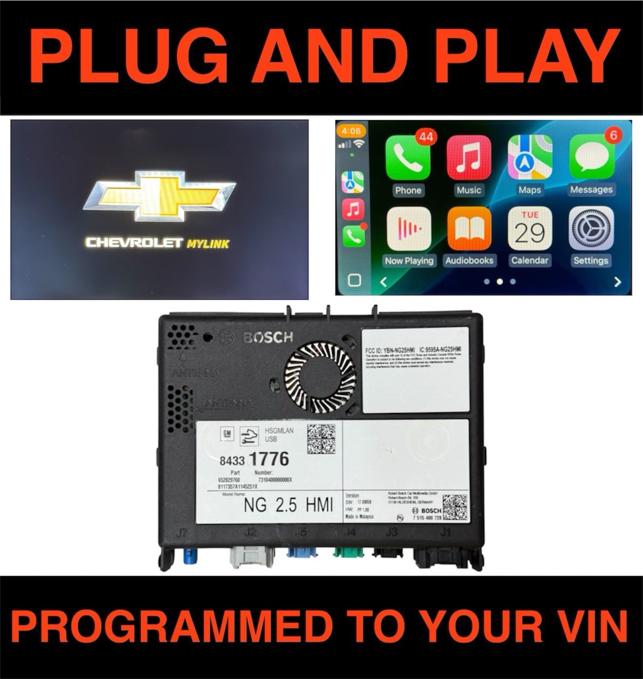 2016-2019 Chevy Chevrolet HMI 2.5 Human Interface Module NAV 84331776 PROGRAMMED 2016-2019 Chevy Chevrolet HMI 2.5 Human Interface Module NAV 84331776 PROGRAMMED