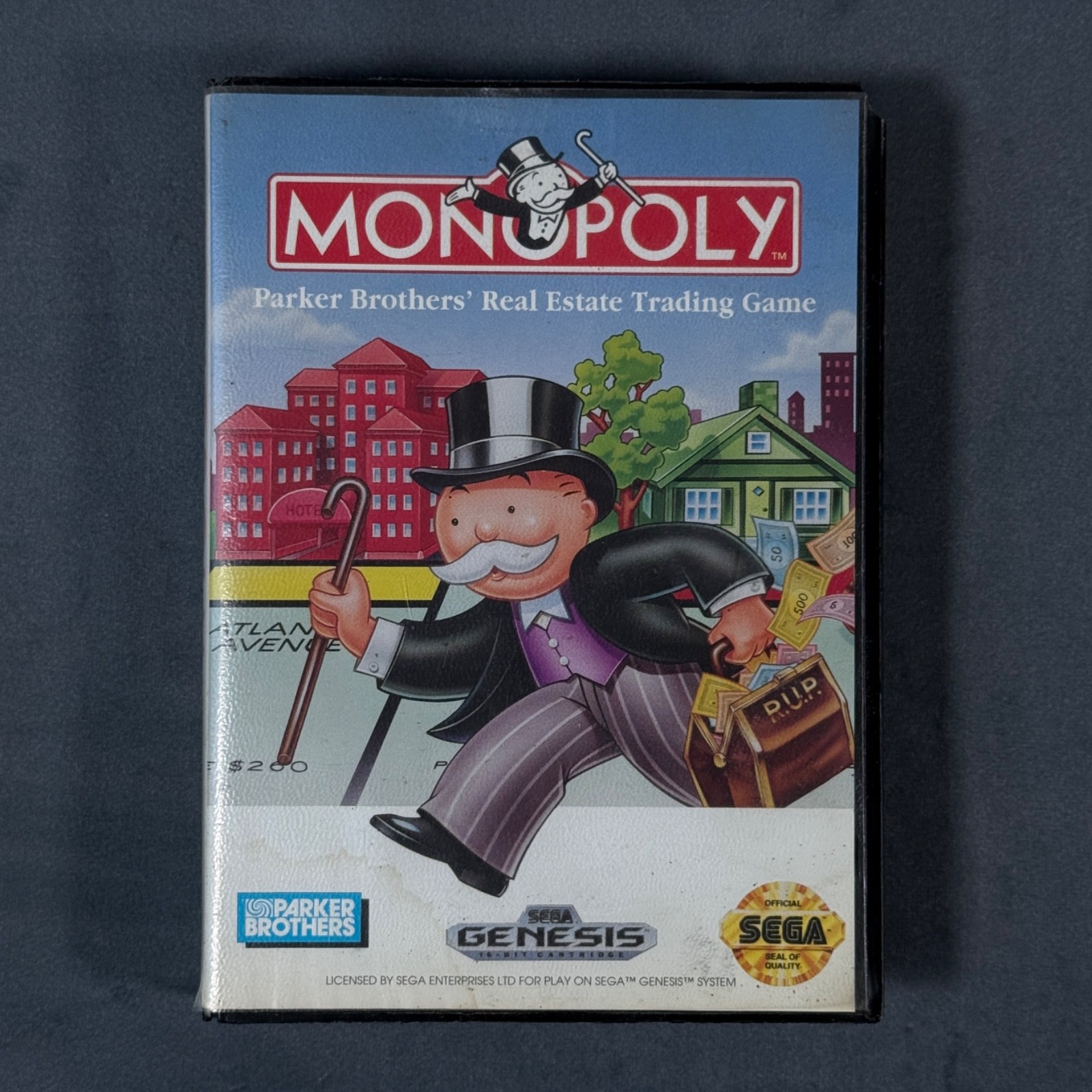 Vintage 1992 Sega Genesis Monopoly Game w/ Manual Vintage 1992 Sega Genesis Monopoly Game w/ Manual