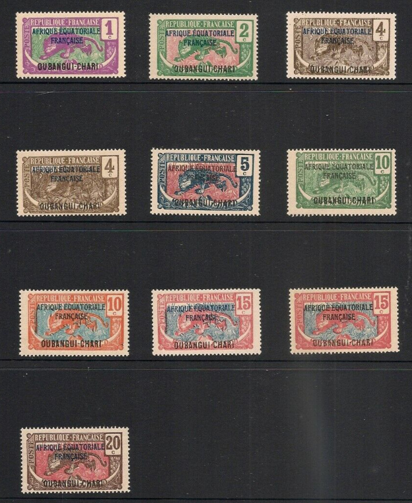 French Colonies UBANGI-SHARI Collection Fine Mint Hinged French Colonies UBANGI-SHARI Collection Fine Mint Hinged