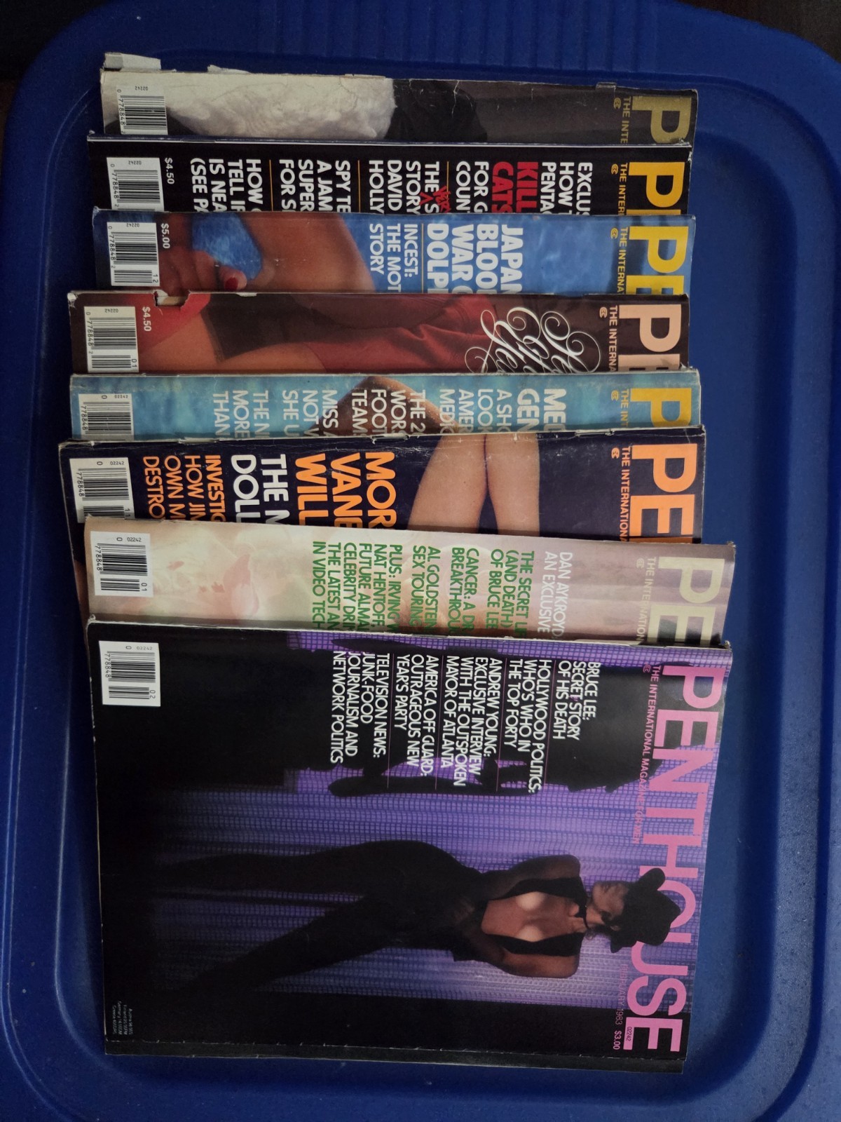 Vintage Penthouse Magazine Lot Of 9 Issues 1983-84-85-88-89-1990 Vintage Penthouse Magazine Lot Of 9 Issues 1983-84-85-88-89-1990