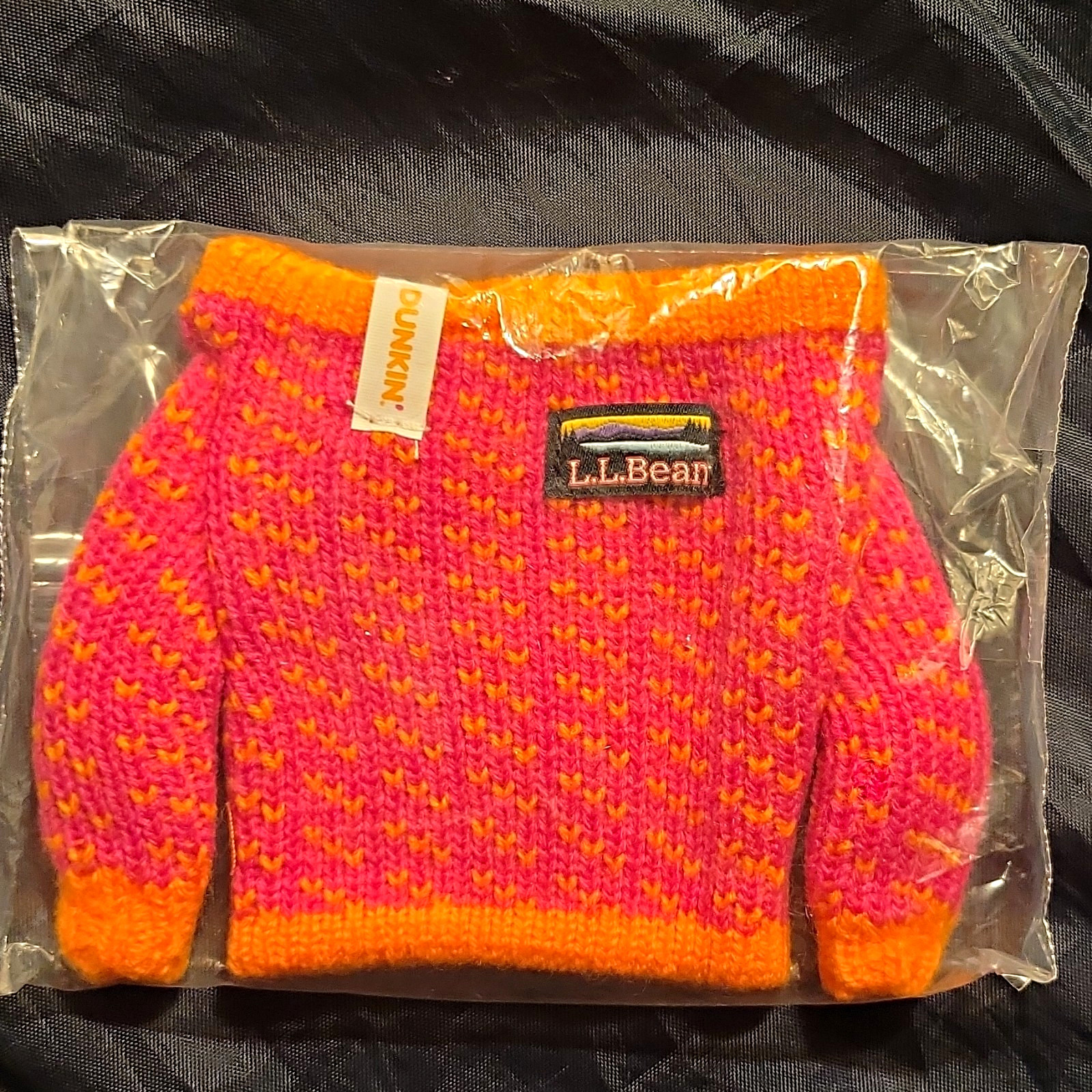 2026 DUNKIN\' L.L.Bean Drink Sweater Pink & Orange Brand New In Package 2026 DUNKIN\' L.L.Bean Drink Sweater Pink & Orange Brand New In Package