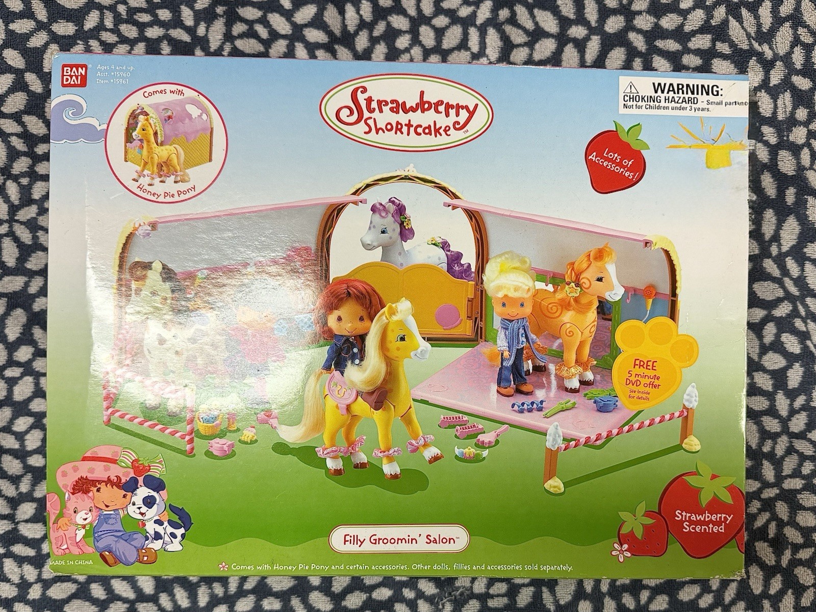 Vintage Strawberry Shortcake Filly Groomin’ Salon Toy Playset -New In Box Bandai