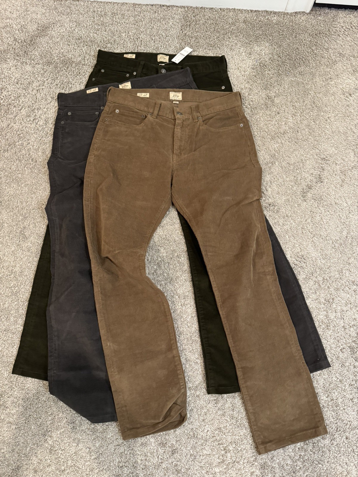 J.CREW slim fit Corduroy 5 pocket pants 32w BNWOT lot of 3 J.CREW slim fit Corduroy 5 pocket pants 32w BNWOT lot of 3