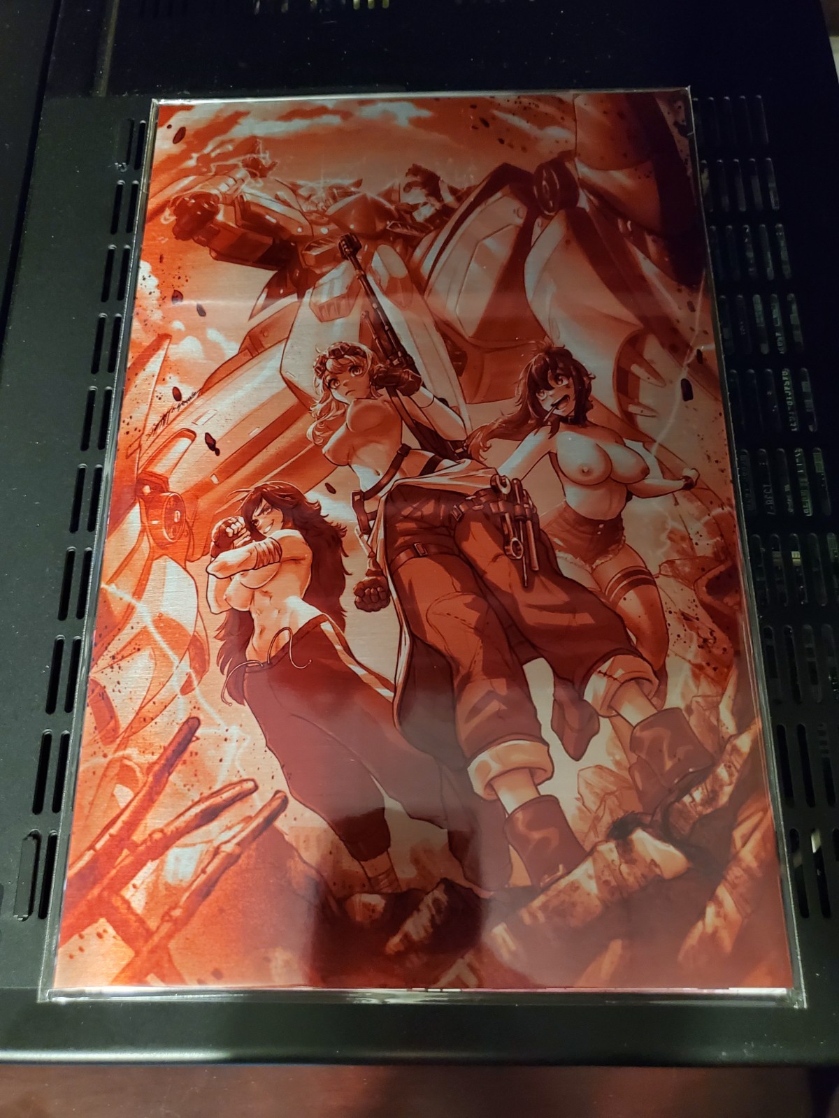 New Ethereal Art - Kaiju Cuties #1 Limited Crimson Metal Virgin Adult Comic