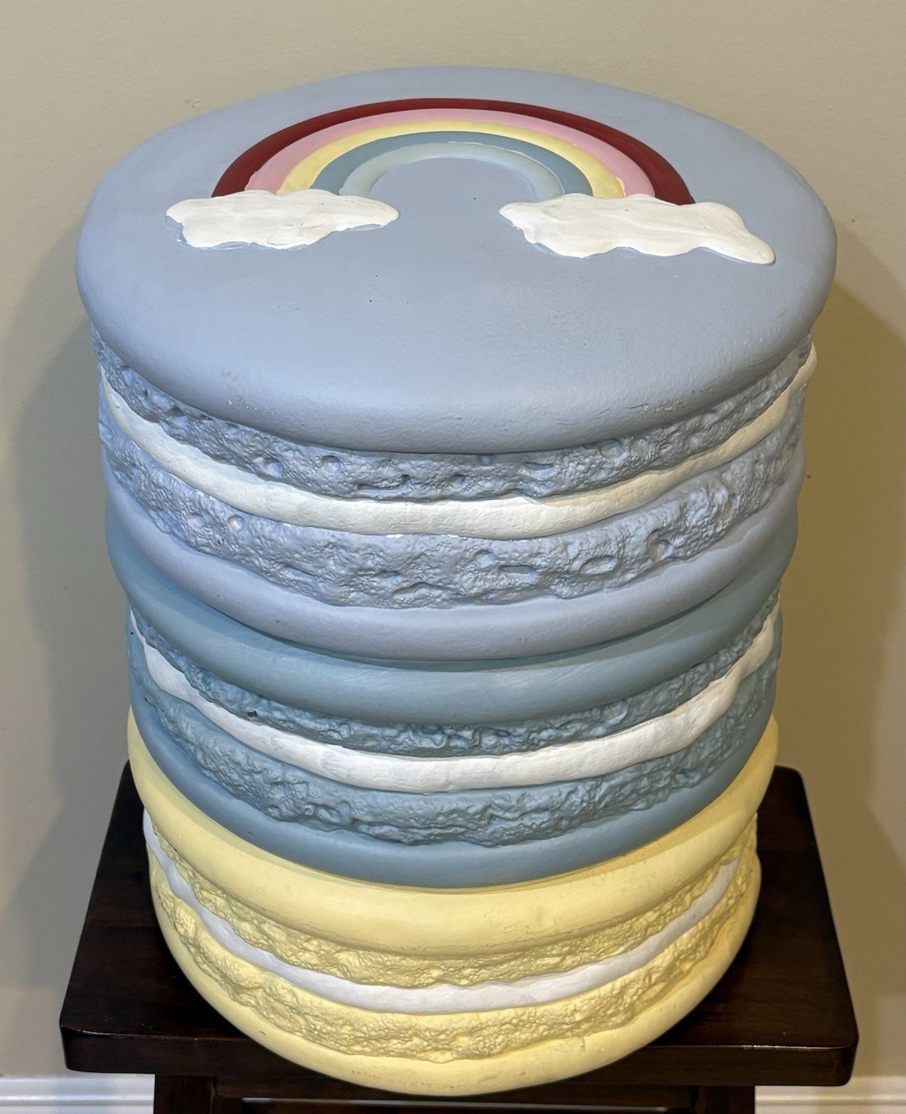 Viral TIK TOK Macaroons with Rainbow Top Stool Rare Colors Viral TIK TOK Macaroons with Rainbow Top Stool Rare Colors