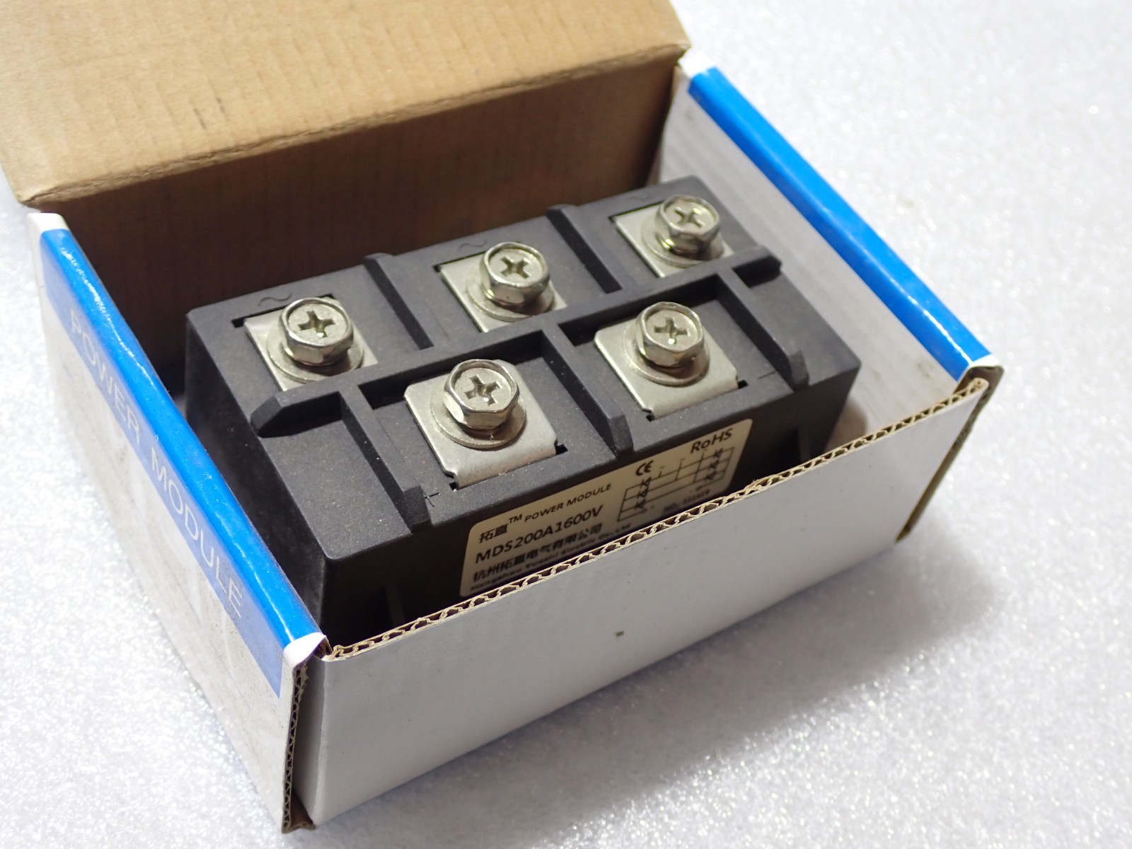 MDS200A1600V Phase Bridge Rectifier Diode 200A Amp 1600V POWER MODULE NEW