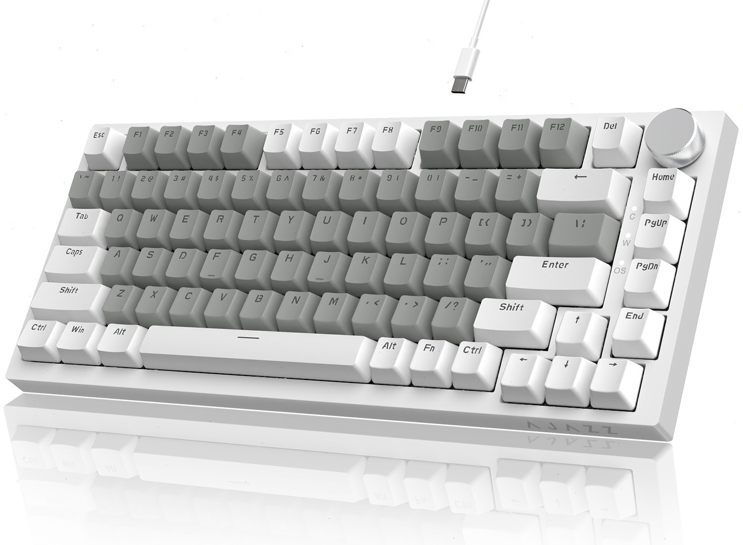 AJAZZ AK820 Pro 75% Tri-mode Mechanical Keyboard TFT Display&Knob Hot-swap RGB