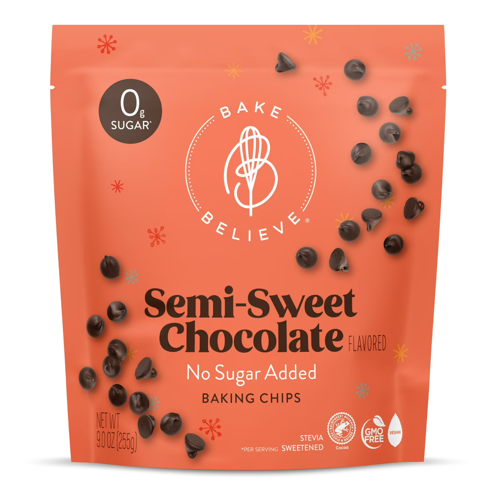 Bake Believe ,Keto-Friendly, Semi-Sweet Baking Chips, 9 Oz Bag ....