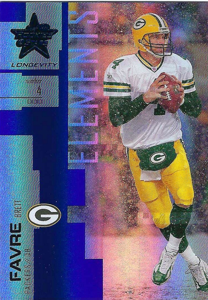 BRETT FAVRE Packers 2007 Rookies & Stars Elements  Card # 103  ser. #35/99