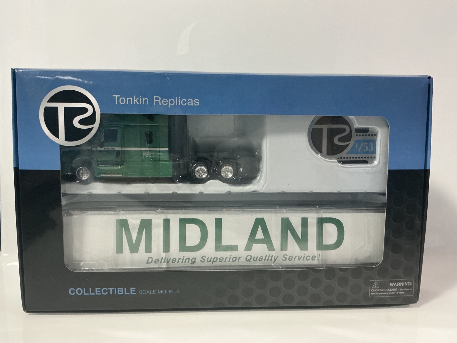 1:53 TONKIN REPLICAS MIDLAND TRUCKING SEMI TRUCK 1:53 TONKIN REPLICAS MIDLAND TRUCKING SEMI TRUCK