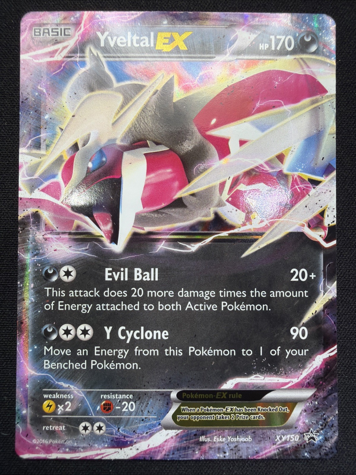 The Pokémon Company Yveltal EX XY150 Promo Holo Black Star Promo #121 The Pokémon Company Yveltal EX XY150 Promo Holo Black Star Promo #121