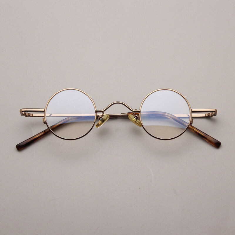 John Lennon Retro Classic Round  34mm Glasses Bronze Eyeglasses Metal Frames