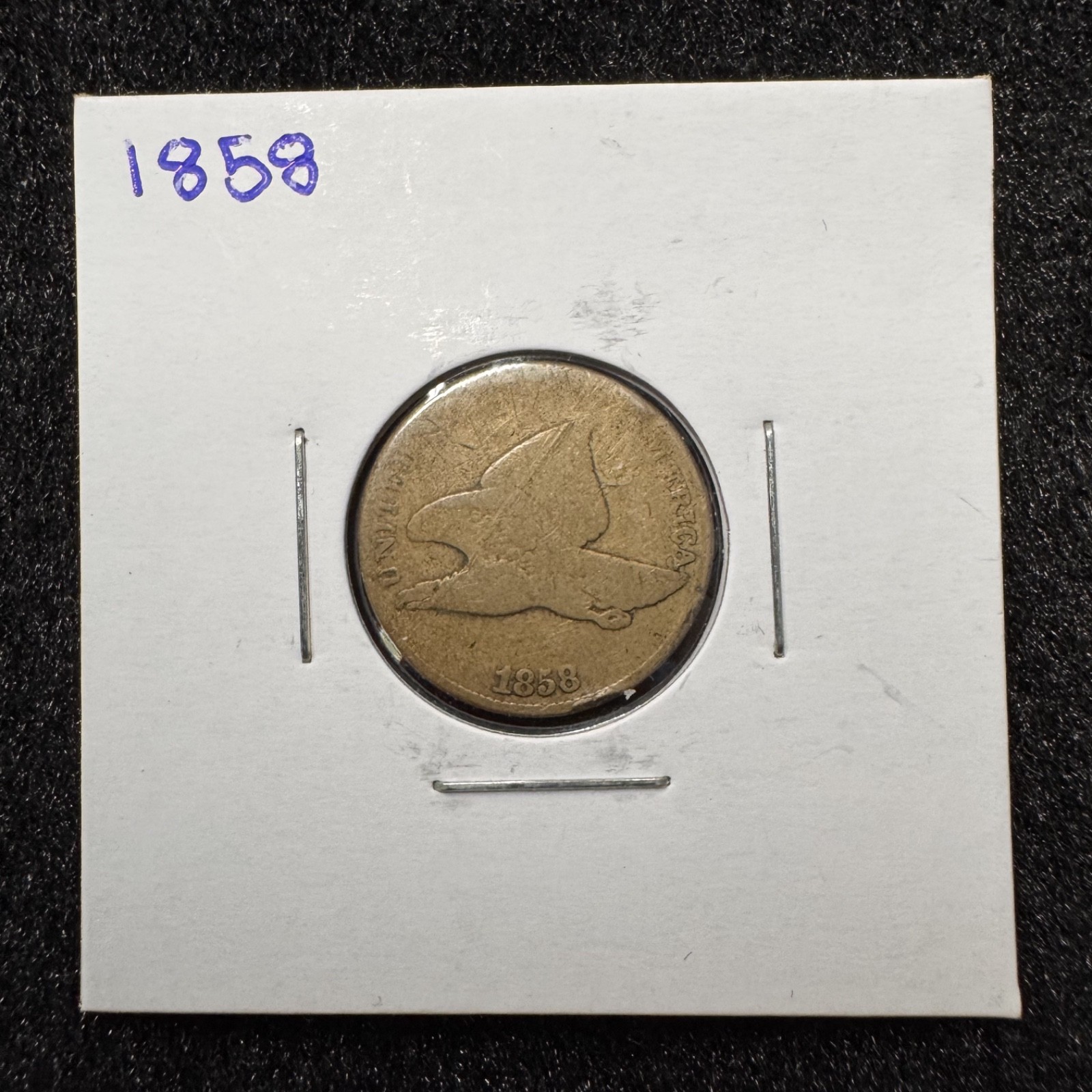 1858 1C Flying Eagle Cent