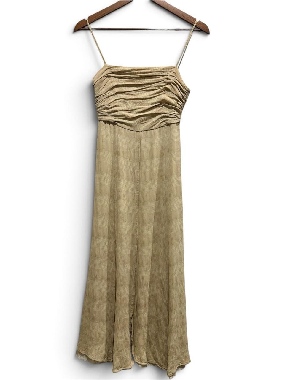 Vintage 90s Giorgio Armani Le Collezioni Ruched Midi Dress IT 40