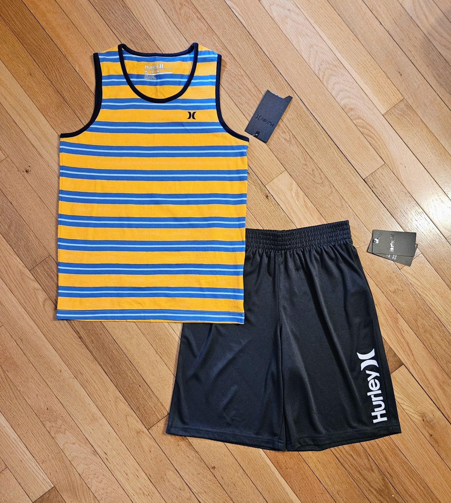 NEW Hurley Youth Big Boy Cotton Tank Top & Short Set (YM - 10/11) NEW Hurley Youth Big Boy Cotton Tank Top & Short Set (YM - 10/11)