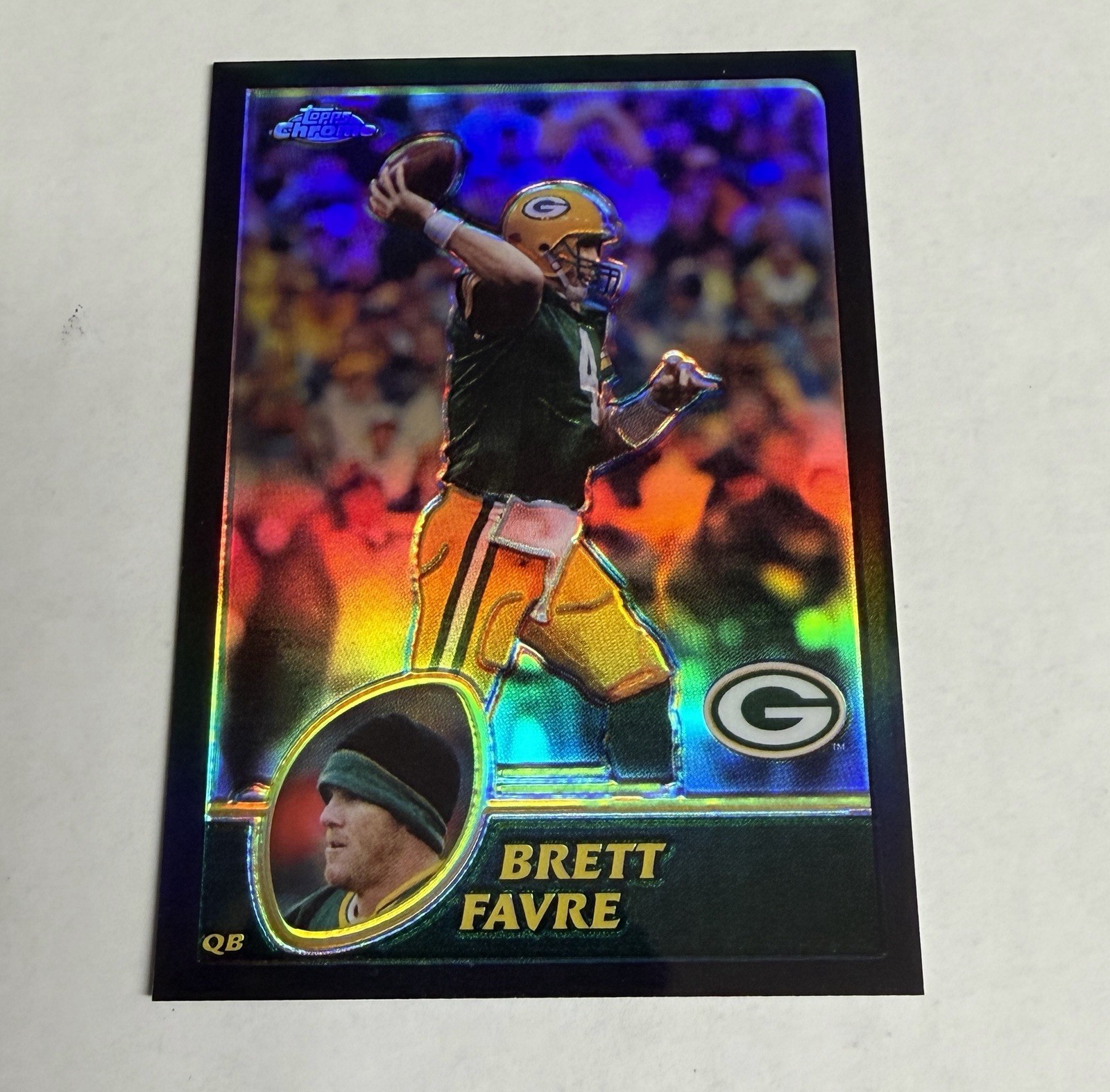 2003 Topps Chrome Black Refractors #47 Brett Favre /599 2003 Topps Chrome Black Refractors #47 Brett Favre /599