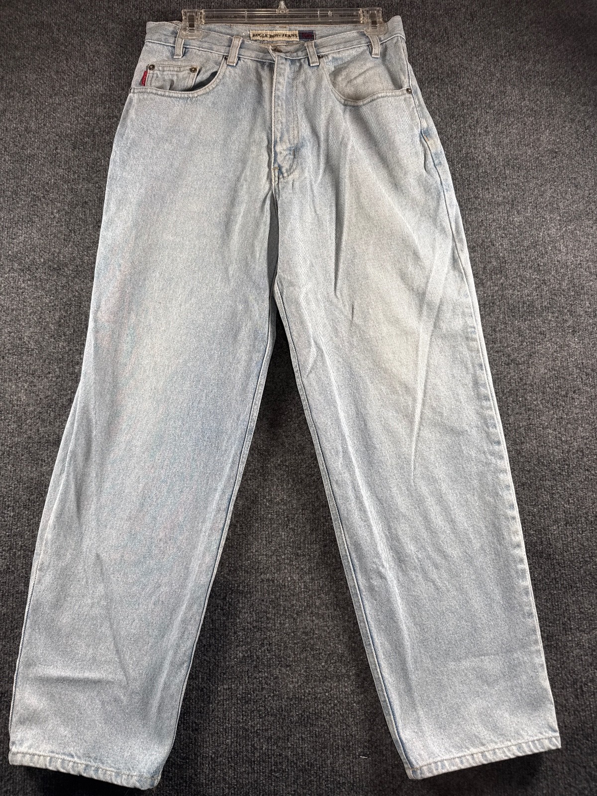 Bugle Boy 1601 Mens 30x30 Light Wash Baggy Relaxed Vintage Denim Jeans