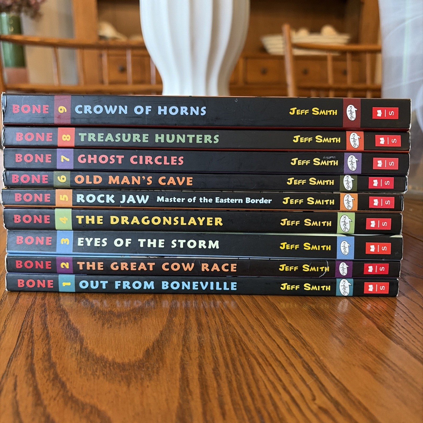 Jeff Smith Vol 1-9 Bone Complete Comic Series Set Graphix Scholastic Lot Graphic