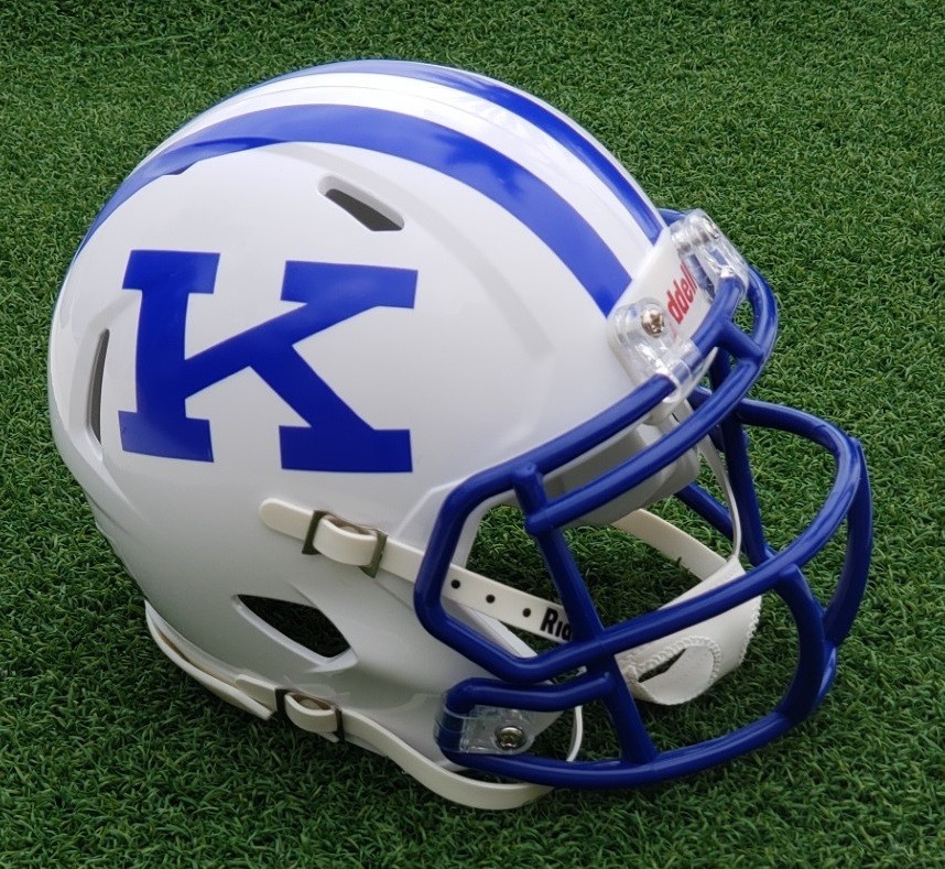 KENTUCKY WILDCATS 2026 POWER-K vs. LSU FOOTBALL MINI HELMET