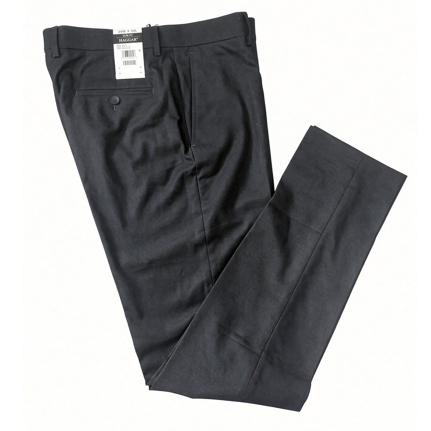 J.M. Haggar Premium Stretch Slim Fit Suit Pants Charcoal Basketweave 34x34 J.M. Haggar Premium Stretch Slim Fit Suit Pants Charcoal Basketweave 34x34
