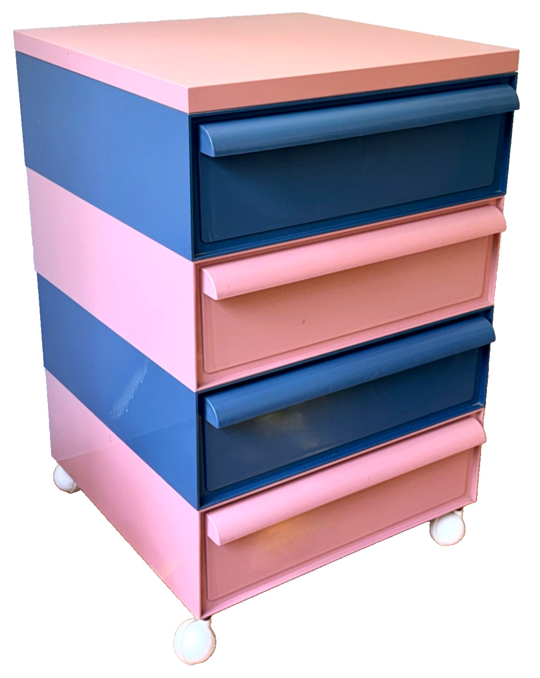Kartell Space Age Plastic Stacking Drawer Storage Cabinet Dresser Vtg Italy Mcm