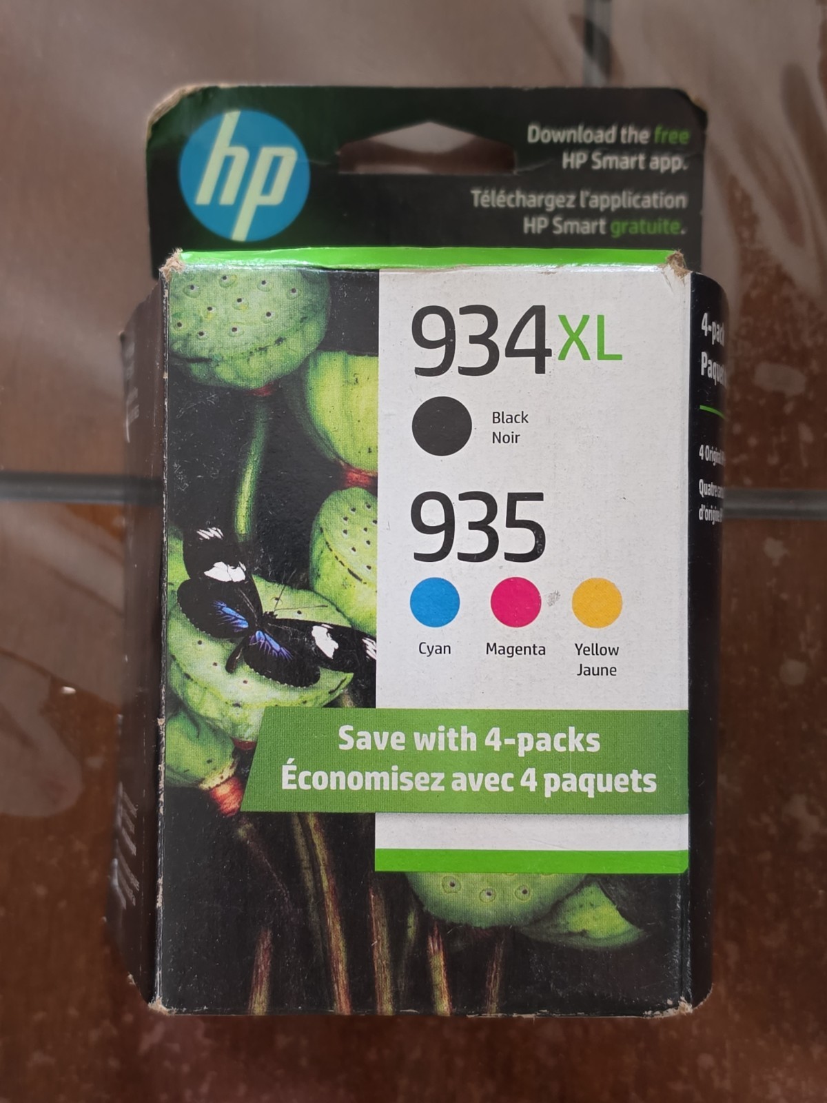 2022-2024Genuine HP 934XL Black & 935 Color Ink Cartridges 4-Pack 