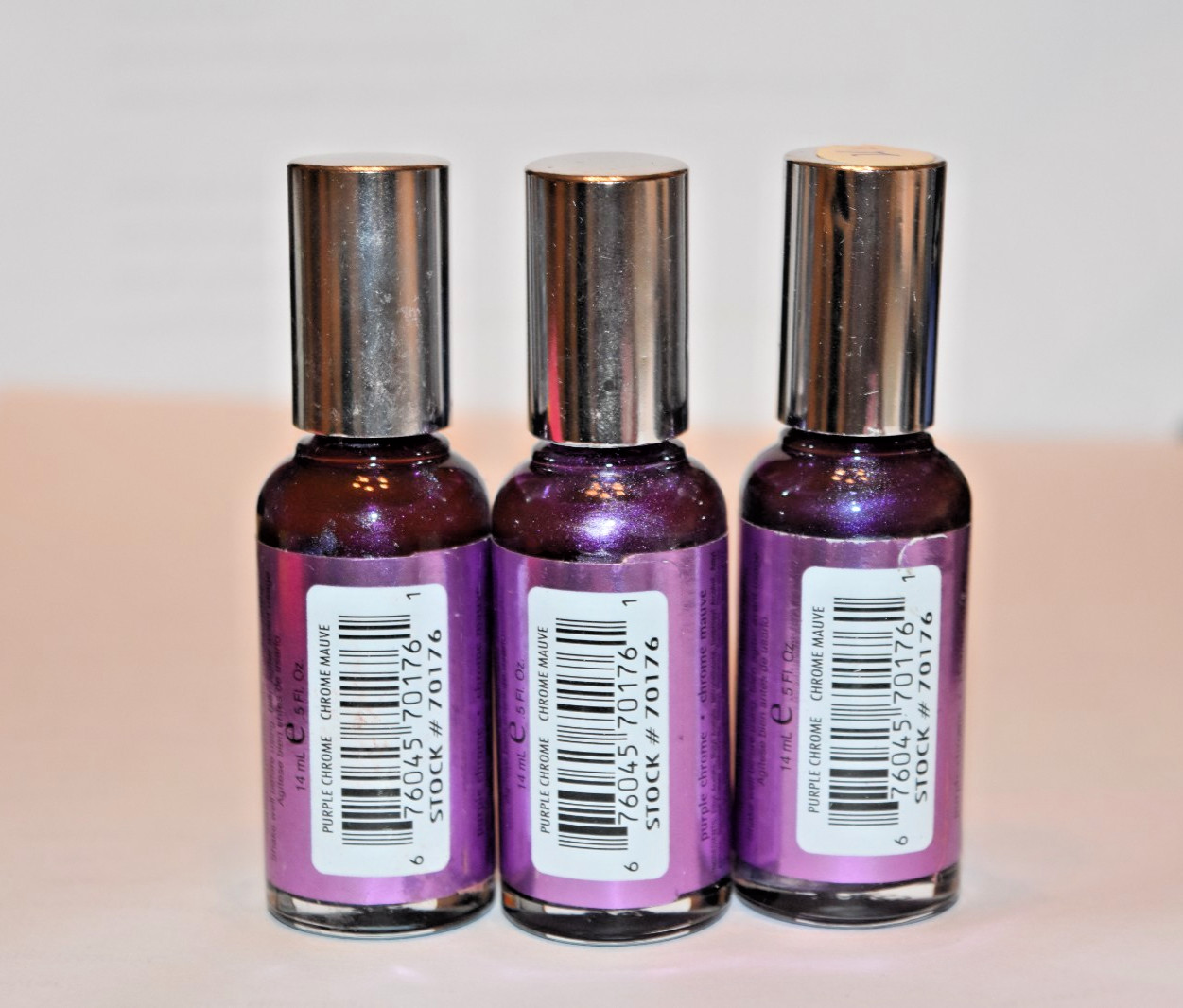 3X Mary Kate & Ashley liquid chrome / nail lacquer high shine metallic finish PU 3X Mary Kate & Ashley liquid chrome / nail lacquer high shine metallic finish PU