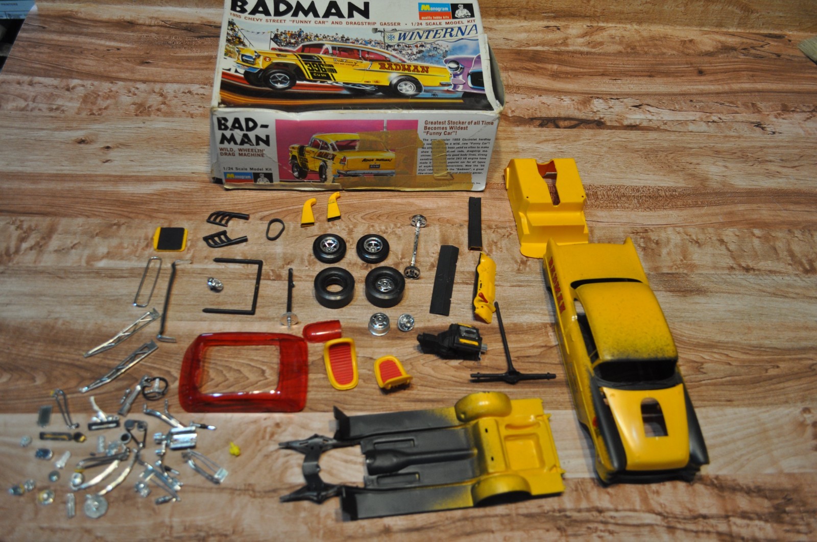 Monogram Badman 55 Chevy Vintage Model Kit 1/24 Scale PC229 PARTS LOT