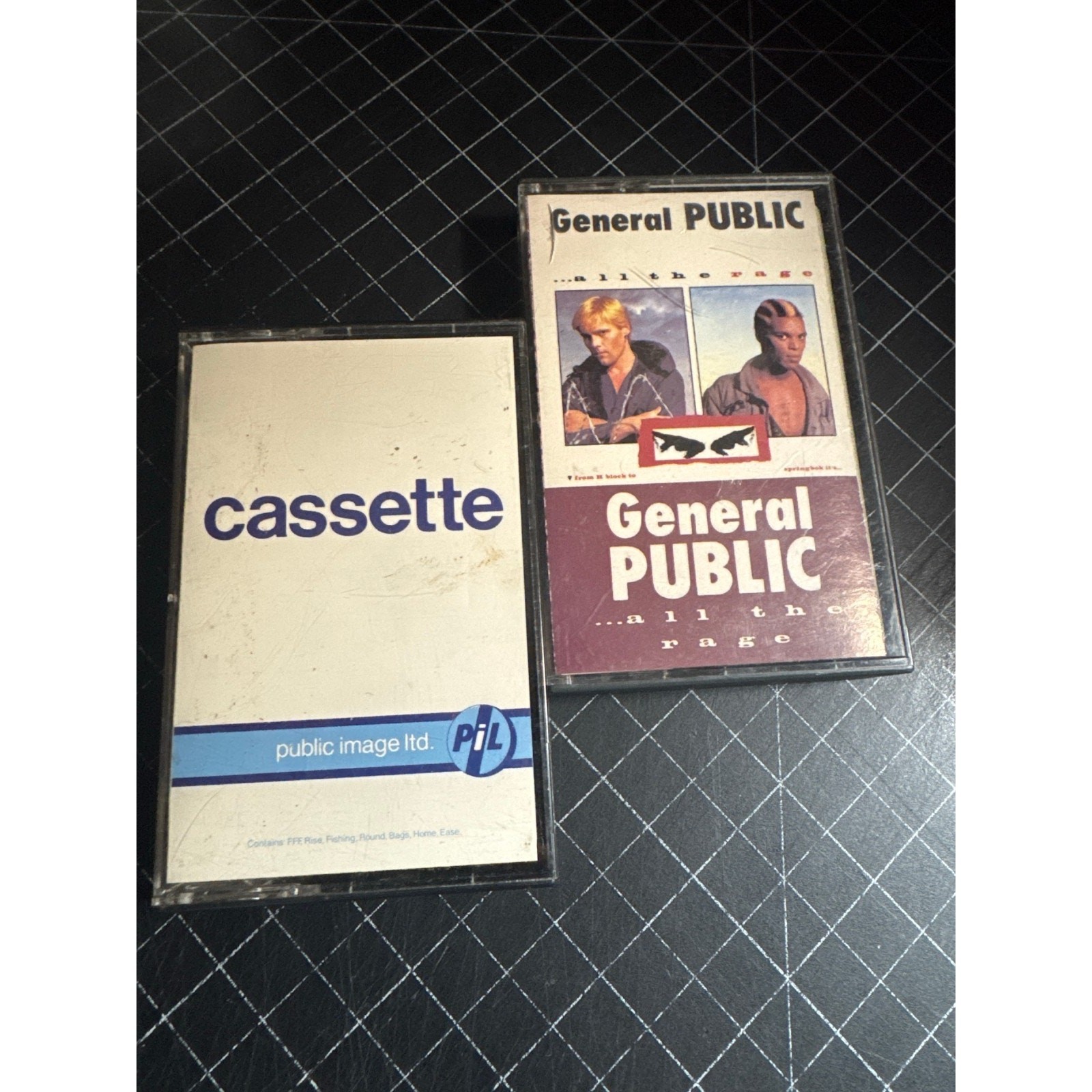 General Public All the Rage Public Image Ltd PiL 2 Cassette Lot 80s New Wave VG