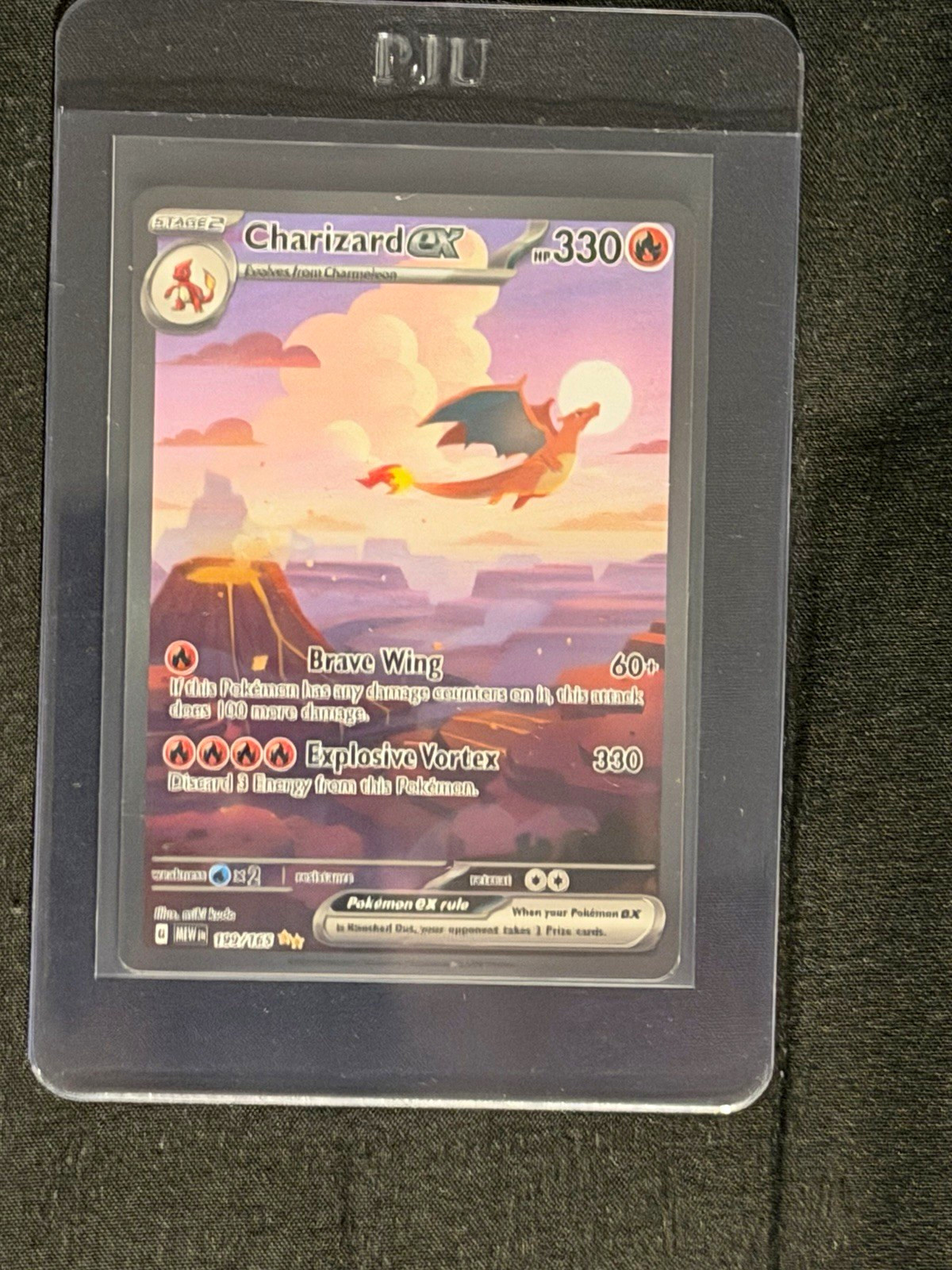 Pokemon TCG Charizard ex 199/165 SV 151 Full Art Holo 330 HP English 2023
