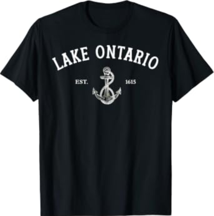 Lake Ontario Canada Vintage EST 1615 Canadian Pride T-Shirt Lake Ontario Canada Vintage EST 1615 Canadian Pride T-Shirt