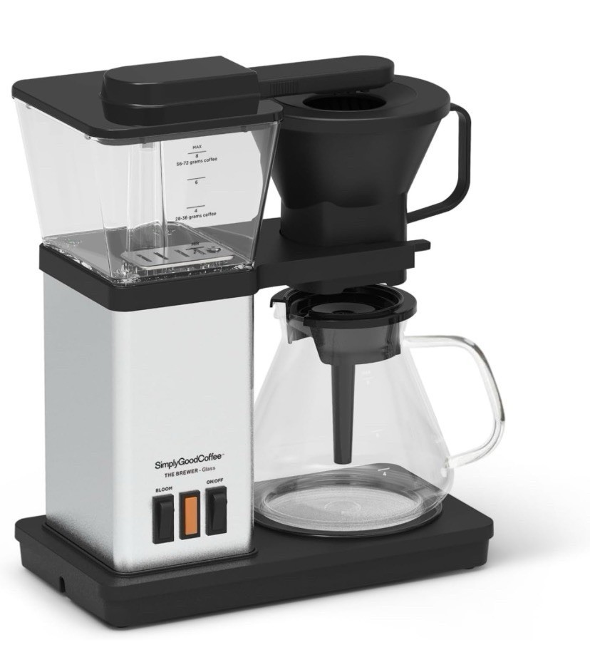 SimplyGoodCoffee: The Brewer Glass Carafe 8 Cup Auto Drip Pour Over Coffee Maker SimplyGoodCoffee: The Brewer Glass Carafe 8 Cup Auto Drip Pour Over Coffee Maker