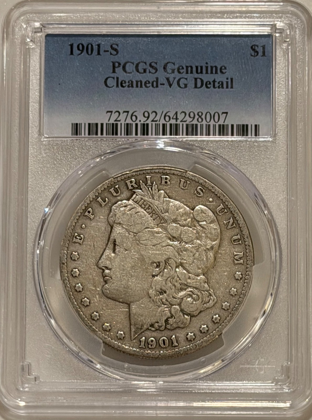 1901 S Morgan Silver Dollar PCGS VG Details Tough Date Morgan 1901 S Morgan Silver Dollar PCGS VG Details Tough Date Morgan