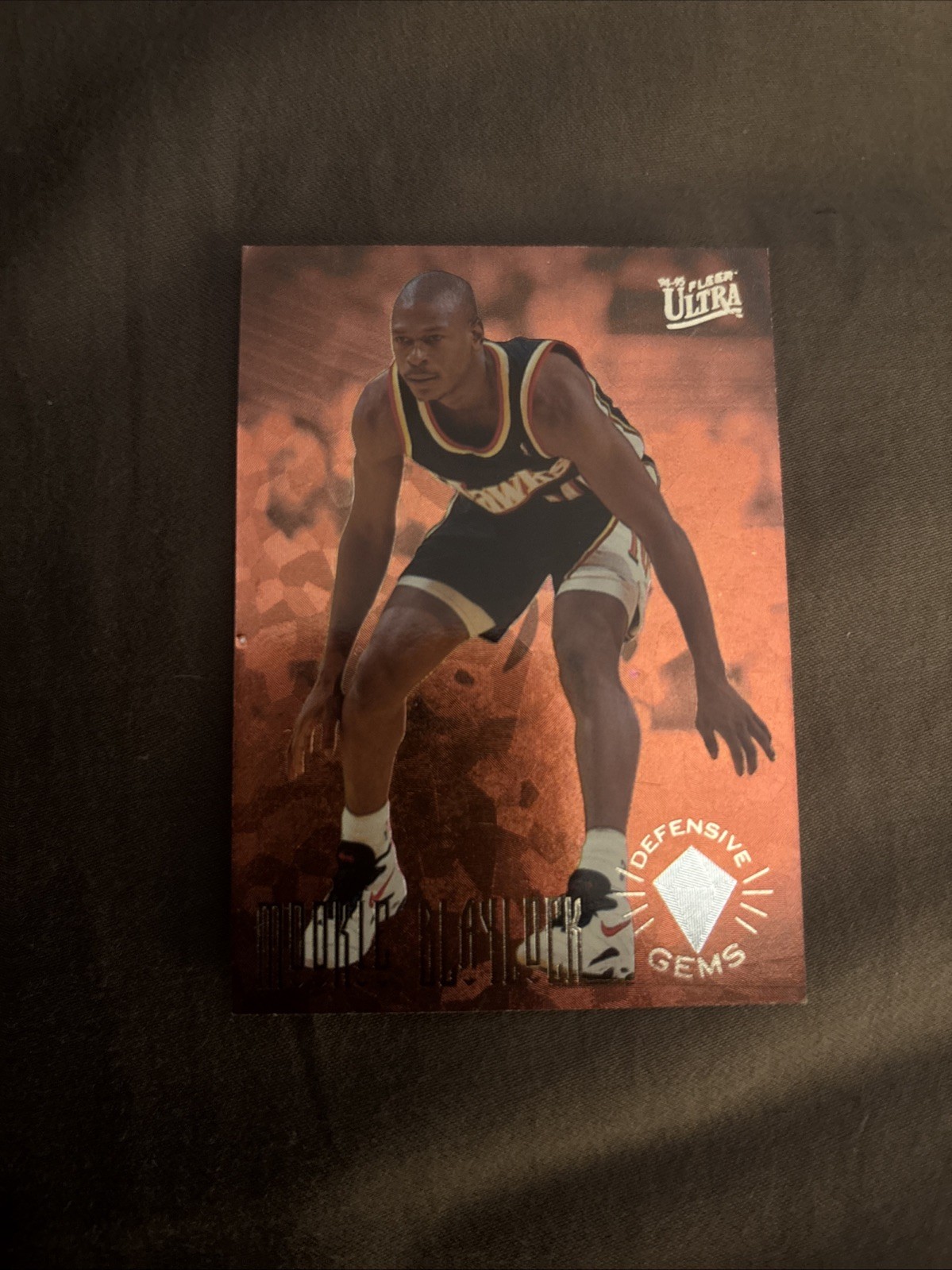1994-95 Fleer Ultra - Defensive Gems Mookie Blaylock #1 1994-95 Fleer Ultra - Defensive Gems Mookie Blaylock #1
