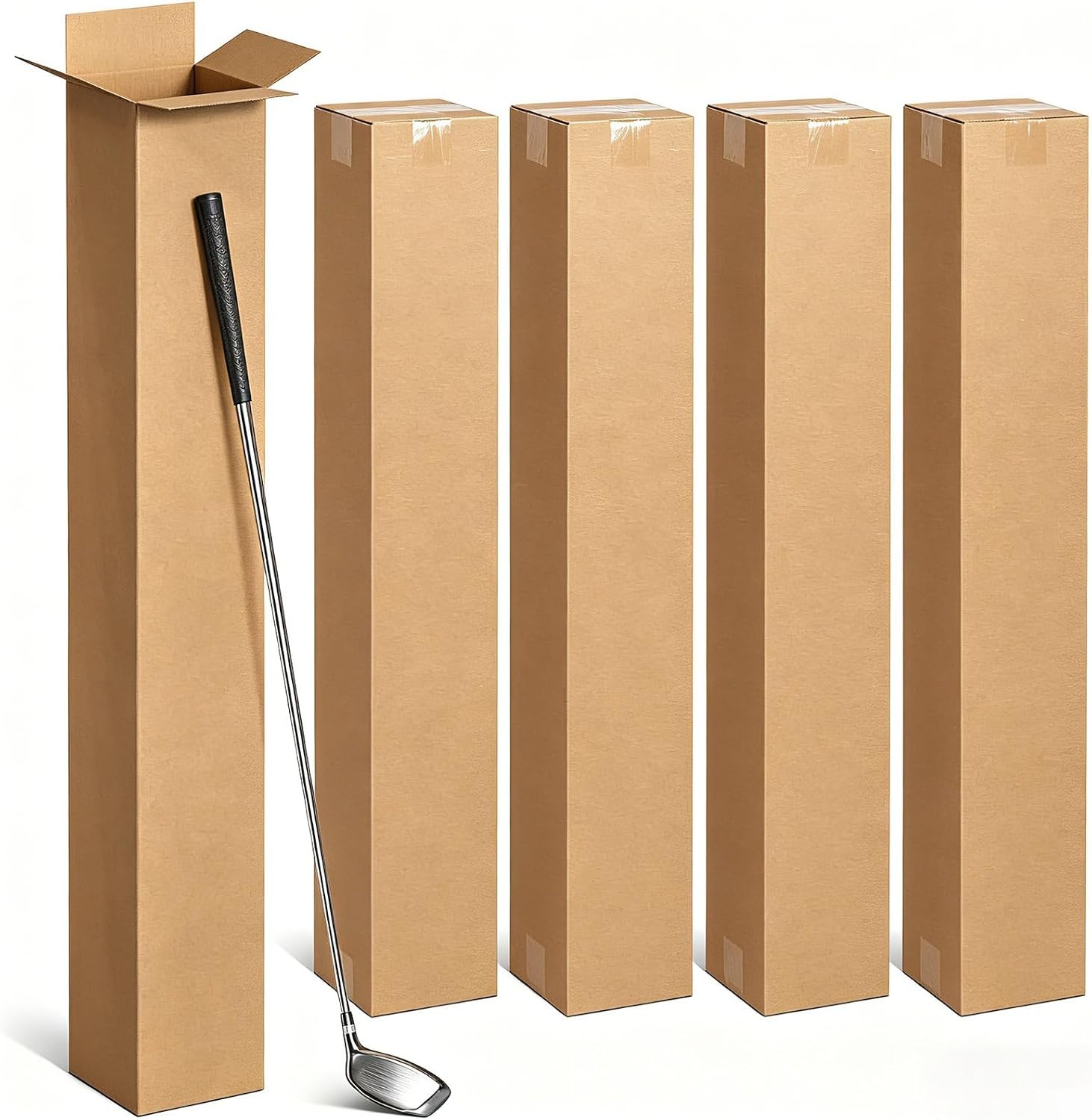 10 Pcs 4 X 4 X 48 Inch Golf Club Shipping Boxes 4L X 4W X 48H Tall Corrugated Bo 10 Pcs 4 X 4 X 48 Inch Golf Club Shipping Boxes 4L X 4W X 48H Tall Corrugated Bo
