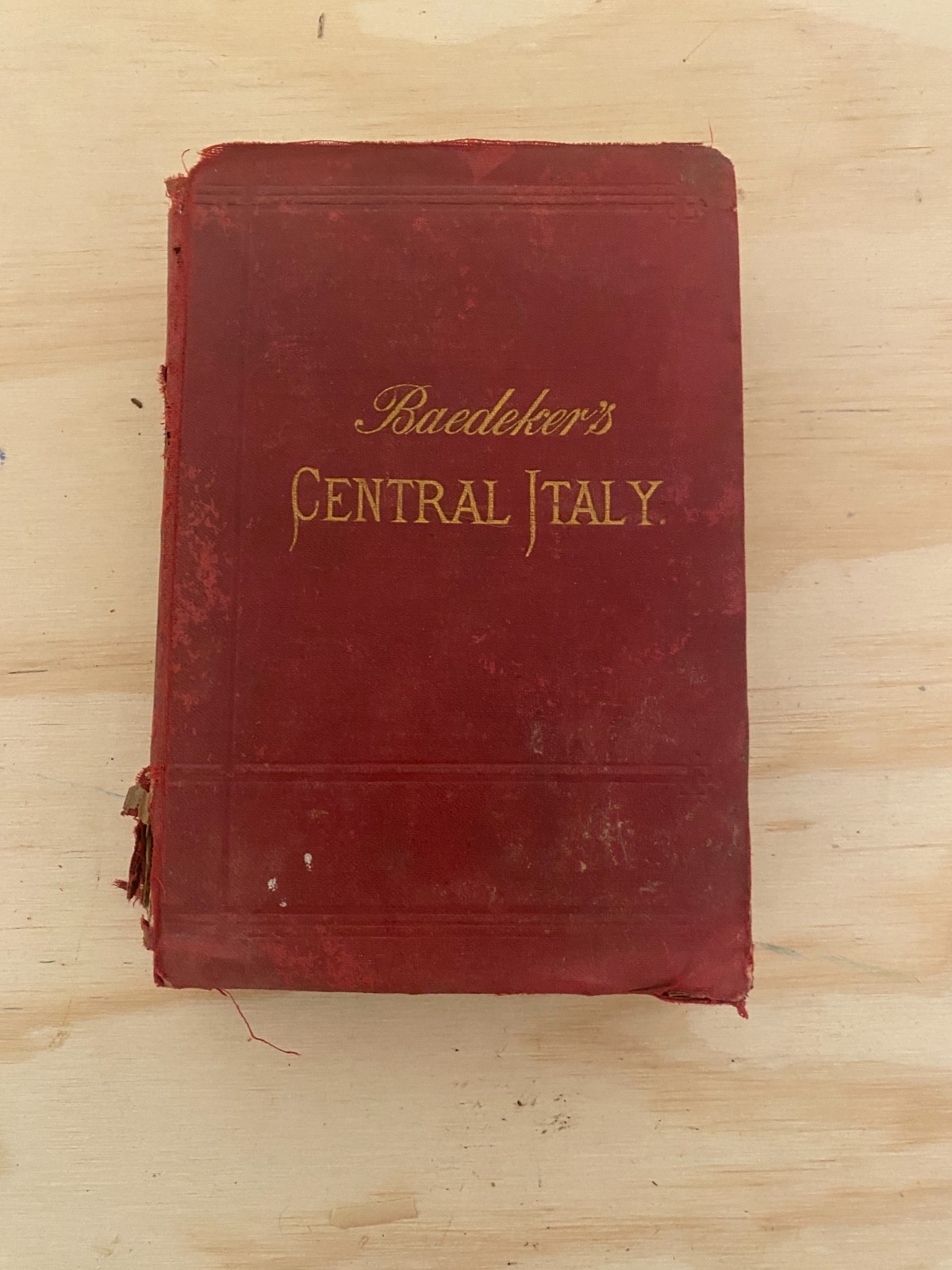 Baedeker\'s Central Italy 1893 Baedeker\'s Central Italy 1893