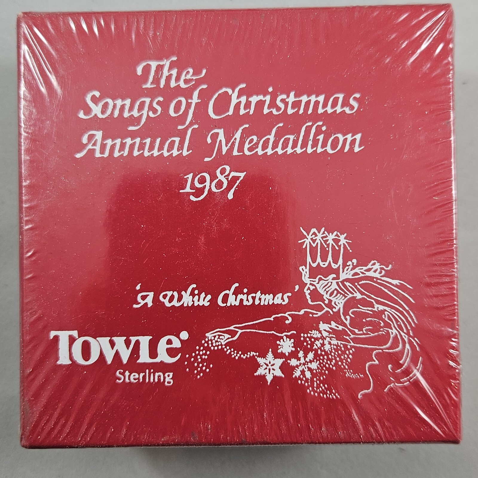 Towle Sterling White Christmas Ornament 1987 Songs 1287 Medallion Vintage Towle Sterling White Christmas Ornament 1987 Songs 1287 Medallion Vintage