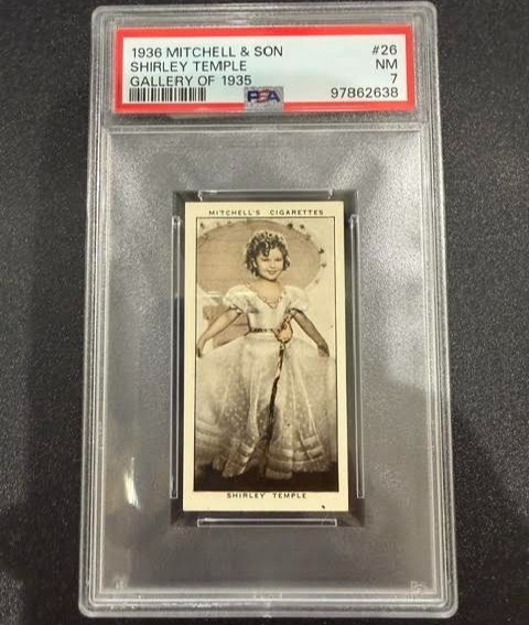 1936 Mitchell's Gallery of 1935 #26 Shirley Temple PSA 7 NM 1936 Mitchell's Gallery of 1935 #26 Shirley Temple PSA 7 NM