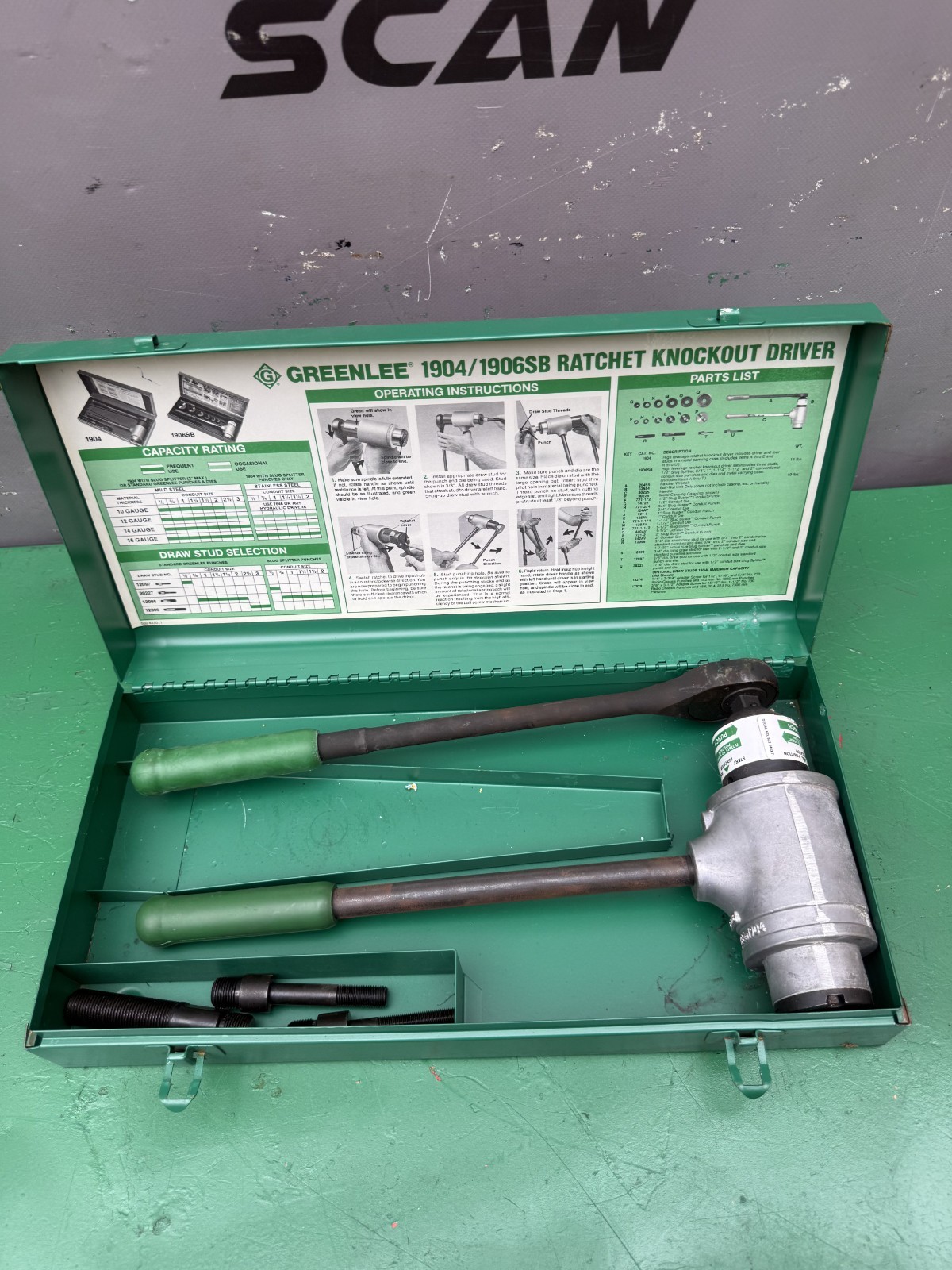 Greenlee 1904 Ratchet Knockout Punch Driver. Brand New. #2 Greenlee 1904 Ratchet Knockout Punch Driver. Brand New. #2