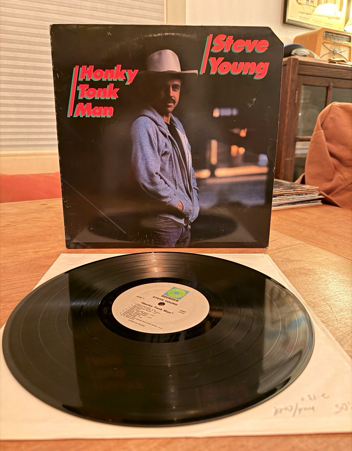 Steve Young Honky Tonk Man LP Rounder 3087 1984 Outlaw Country NM/VG Steve Young Honky Tonk Man LP Rounder 3087 1984 Outlaw Country NM/VG